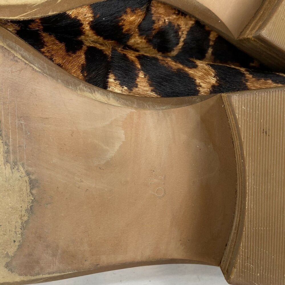 Madewell The Orson Loafer‎ in Leopard Print Calf Hair Slip On Shoes Size 6.5 - Picture 8 of 9